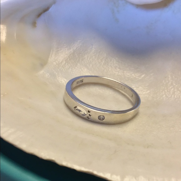 Nela´s Jewelry - 925 Silver Footprint & Simulated Diamond